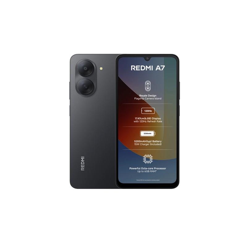 Redmi A7 – 64 Go | 6 Go RAM (3+3) | Batterie 5200 mAh_Noir