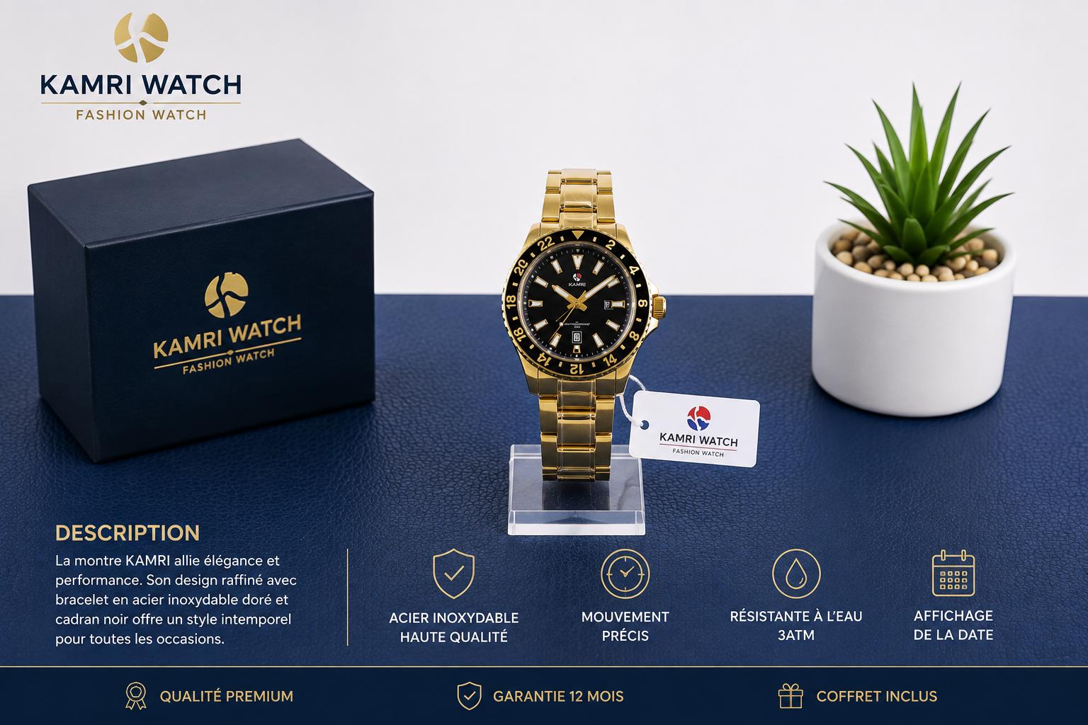 Montre KAMRI – Élégance & Style