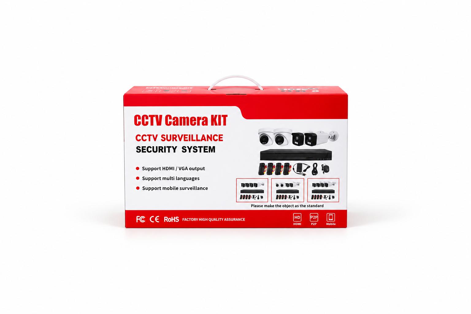 Kit de vidéosurveillance CCTV, caméra, camera – Système de sécurité