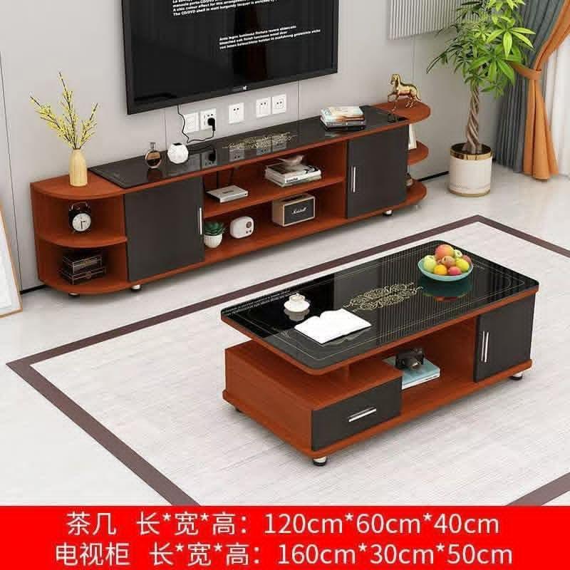 Ensemble meuble TV + table basse moderne