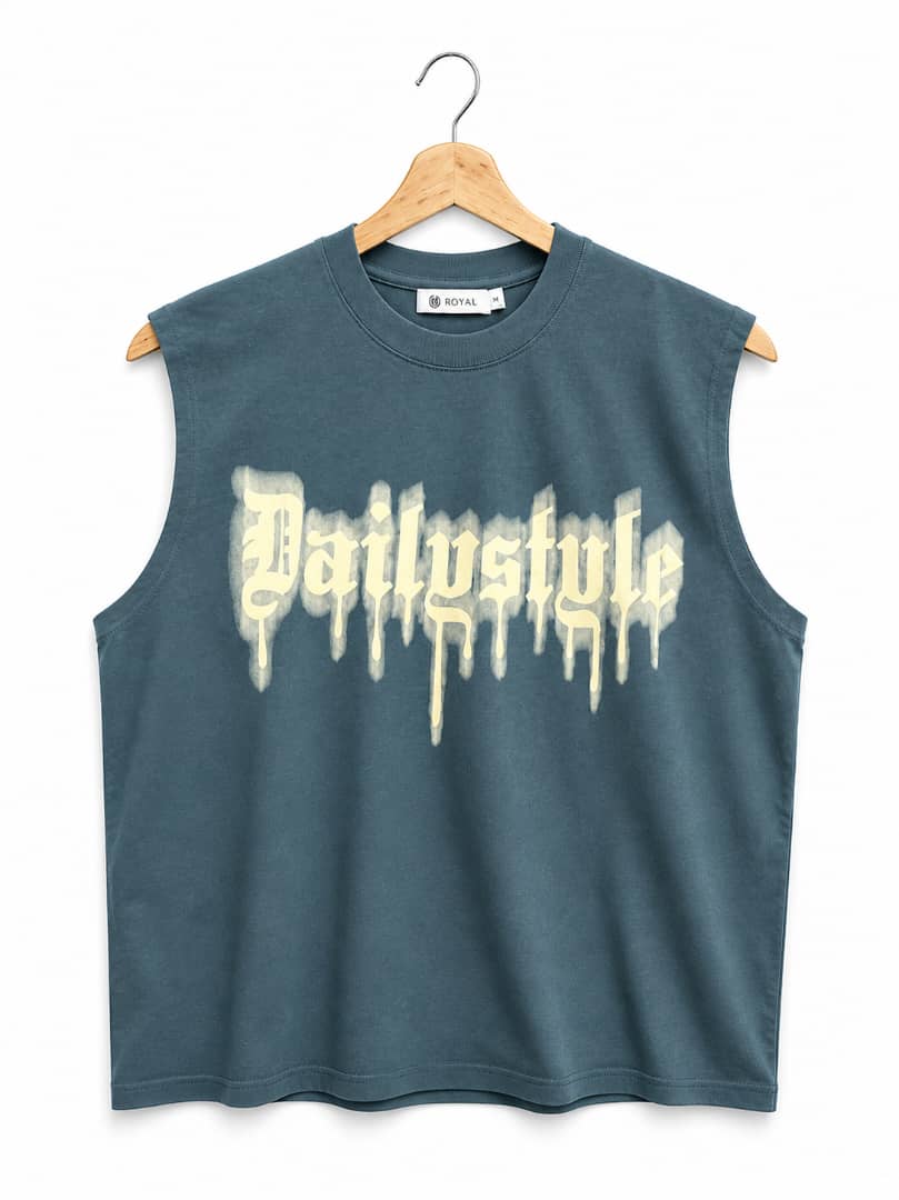 TEE-SHIRT SANS MANCHES “DAILYSTYLE” – ÉDITION STREETWEAR